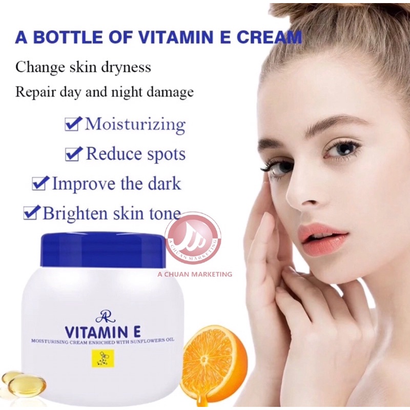 Beauty Face Cream Body Birghtening Lifting Vitamin E Cream Vitamin E