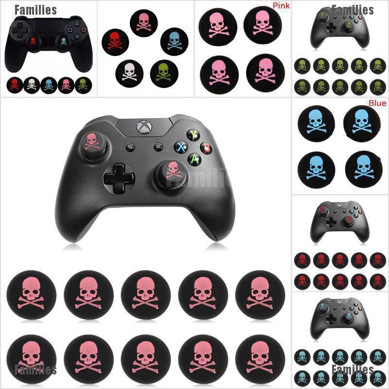 Low Price 2pcs Skull Silicone Cap Cover Case Skin Joystick Grip Grips For Ps4 Controller Shopee Philippines