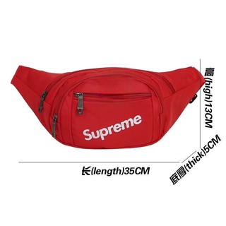 red supreme side bag