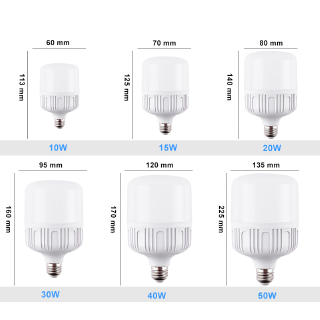 E27 LED Bulb 5W/ 10W/ 15W/ 20W/ 30W/ 40W/ 50W White Lighting Energy Saving Lamps for Living Room, Bedroom, Corridor, Mall, Factory, Indoor Lamp #9