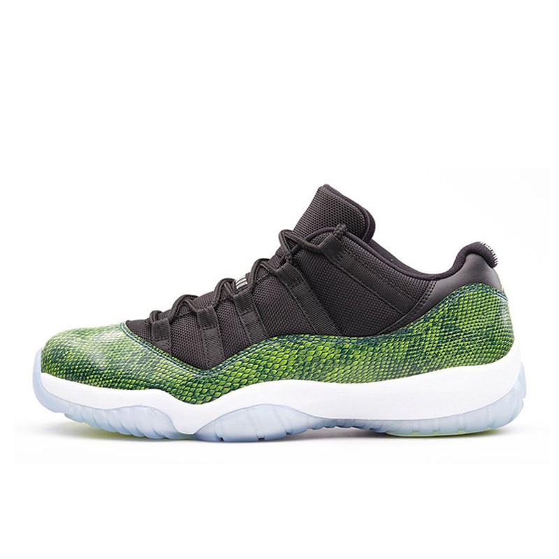 air jordan 11 low green snakeskin