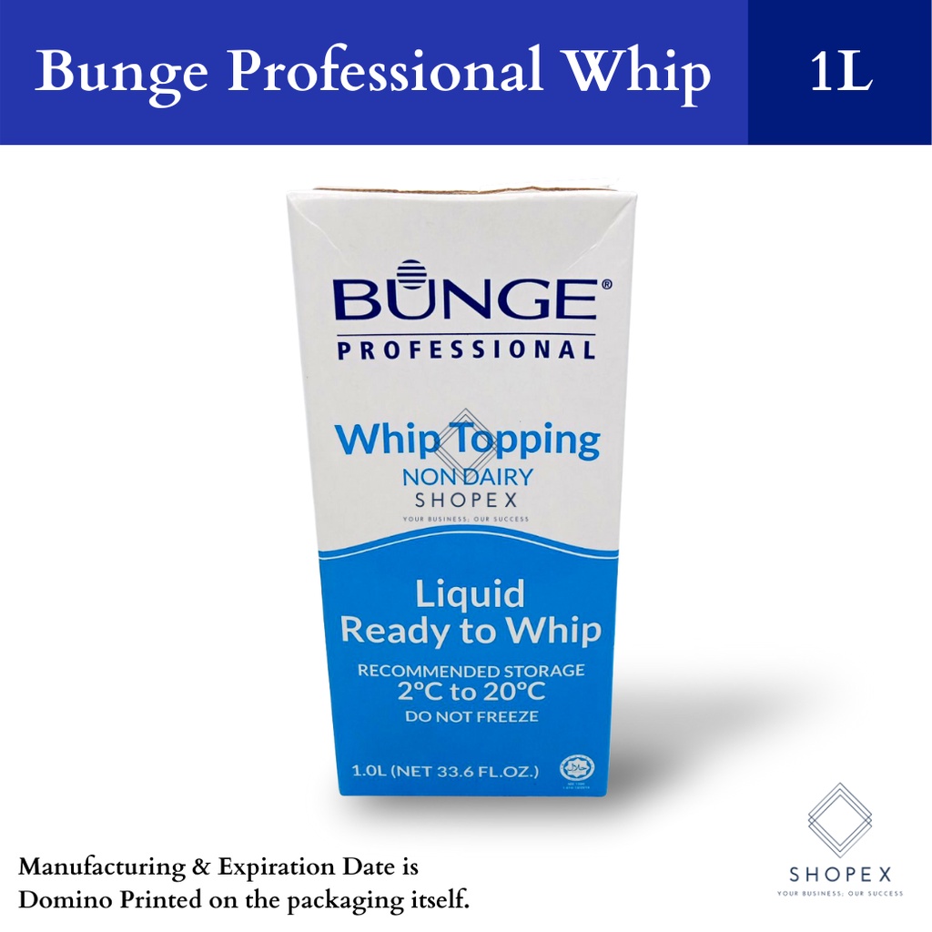 Bunge Non Dairy Whipping Cream (1 Liter)/ Professional/ Whip Topping