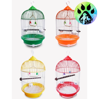 FL-002 Small Round Bird Cage Round Small Room Type Bird Cage Complete Set With Feeder