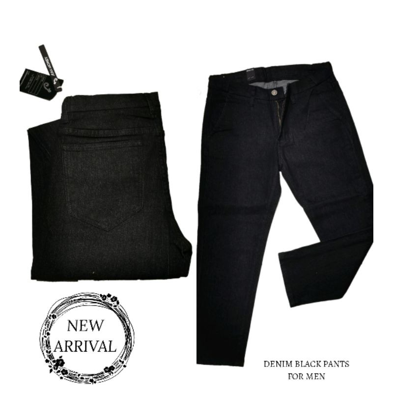 denim-pants-for-men-black-and-navy-blue-shopee-philippines