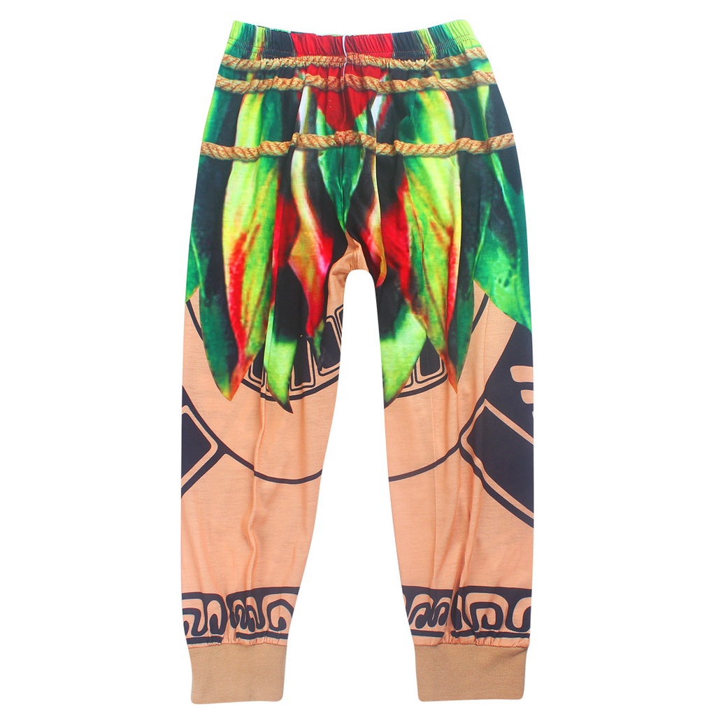 Boys Halloween Moana Maui Tattoo T Shirt Pants Cosplay Costume Kids Cosplay