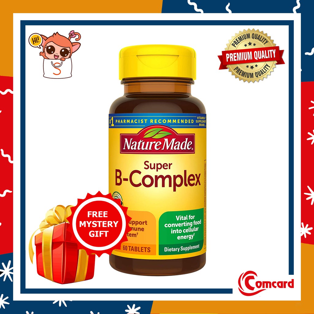 Nature Made Super B Complex With Vitamin C 60 Tablets | Shopee Philippines