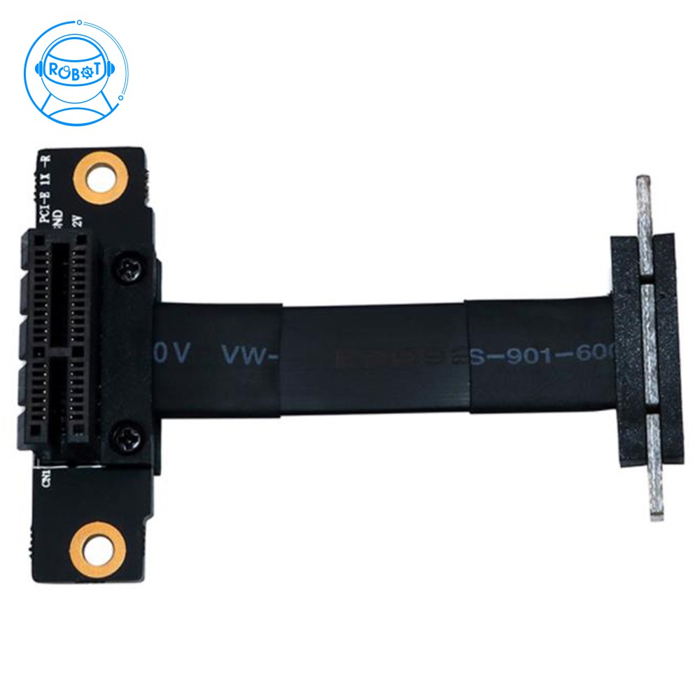 [in Stock] Pcie X1 Riser Cable Dual 90 Degree Right Angle Pcie 3 0 X1