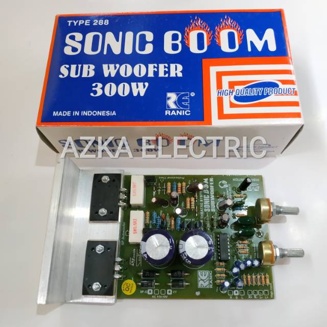 300 Watt Active Sonic Boom Subwoofer 