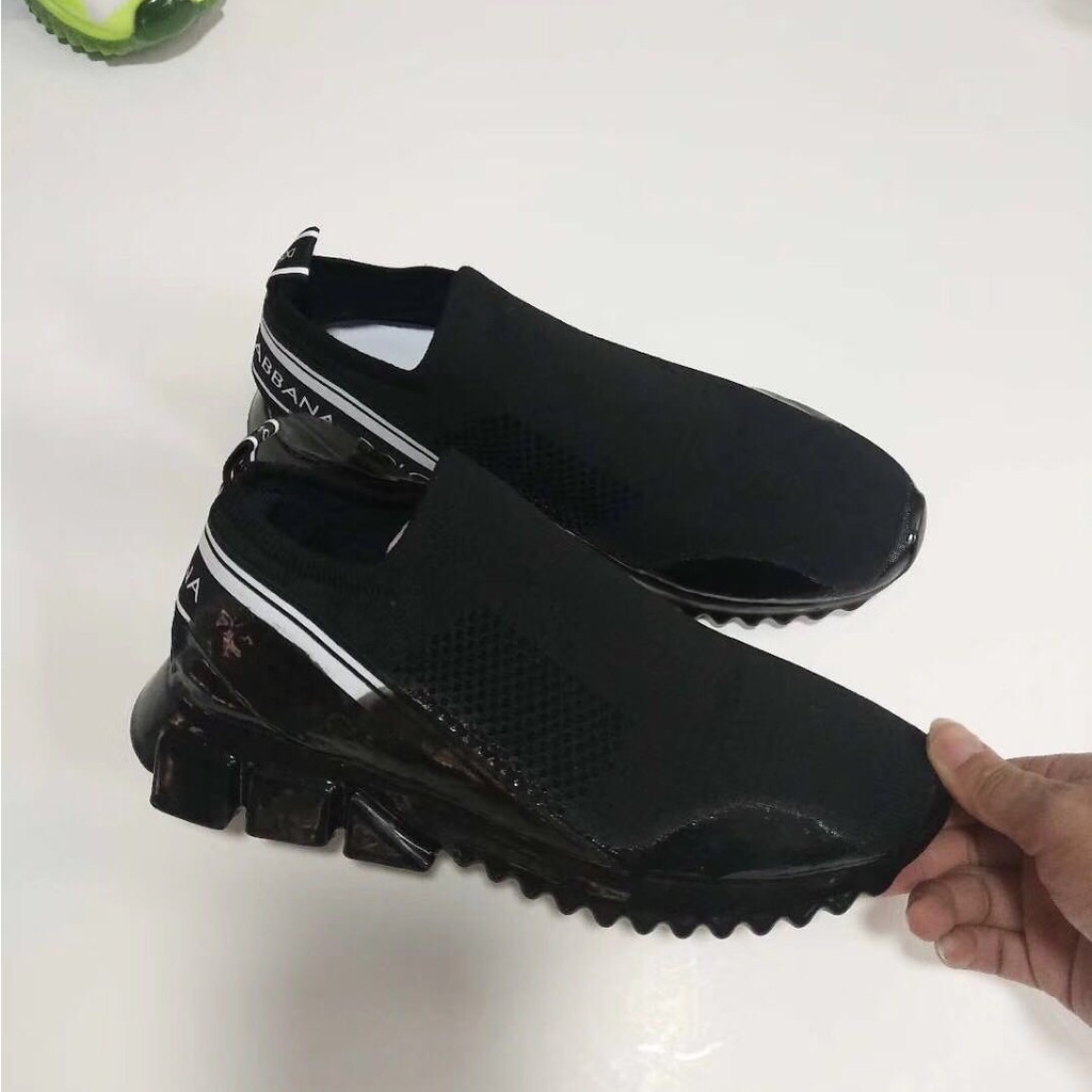 shiny black slip on shoes