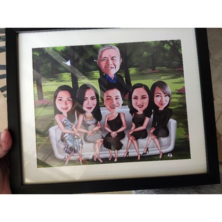 CARICATURE FAMILY with 8R PHOTO FRAME INCLUDED⭐⭐⭐⭐⭐ #6
