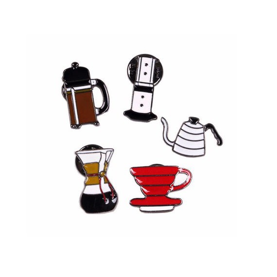 Coffee Enamel Pins (Set and individuals) Shopee Philippines