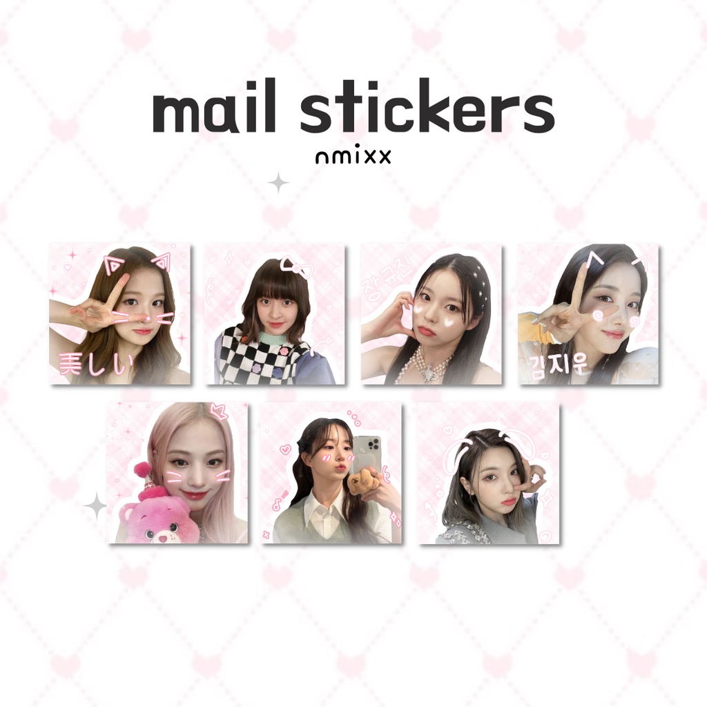 10 pcs Mail Stickers Prikula Version 3 NMIXX Kpop | Elle Studio ...