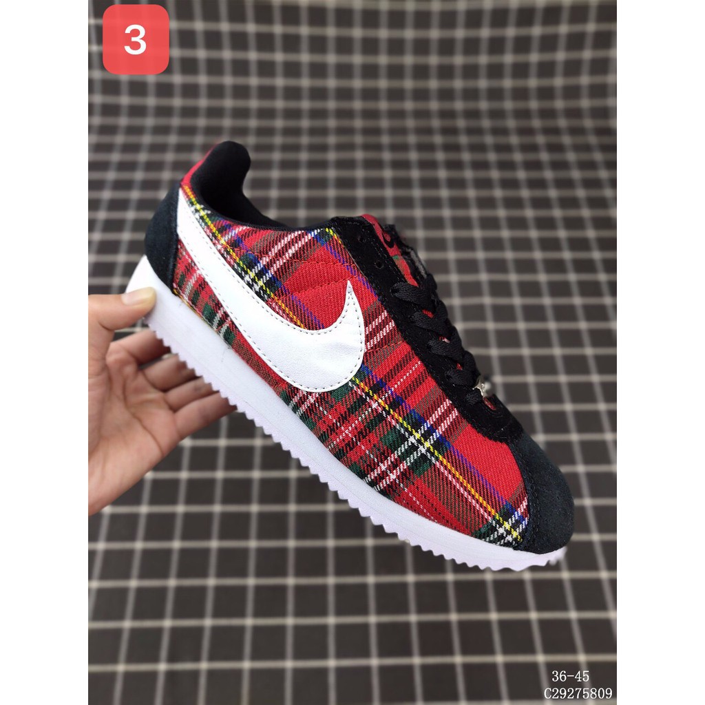 nike plaid cortez