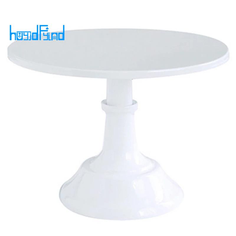 Metal Iron Cake Stand Round Pedestal Dessert Holder Cupcake Display Rack Bakeware White Wedding Party Decoration