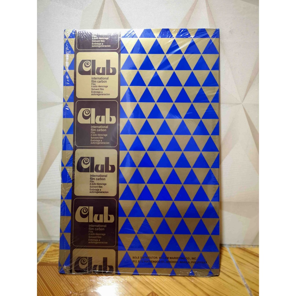 100pcs/Box Club Carbon Paper Blue (LONG,SHORT) Shopee Philippines