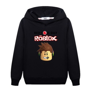 Roblox Badge Hoodie Kid Boy S Winter Sweatshirt Print Coat Shopee Philippines - casual classic black hoodie roblox