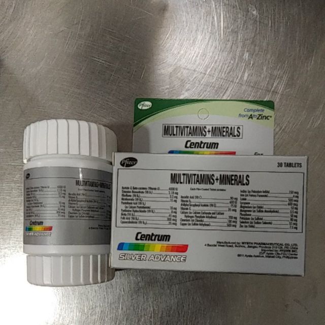 Centrum silver advance bottle 30tablets multivitamins Shopee Philippines
