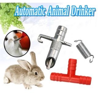 10 Sets automatic Rabbit Nipple Water Drinker Waterer Fit for Animal drinker feeder Pet Accessorie