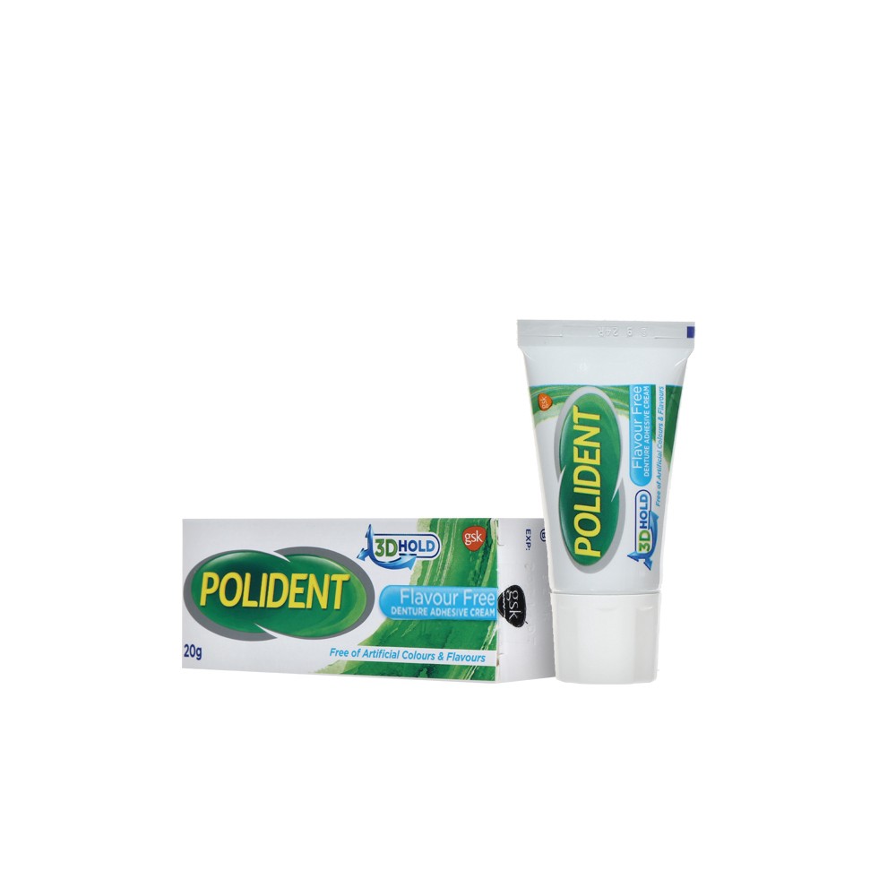 Polident Flavour Free Denture Adhesive Cream 20g | Shopee Philippines