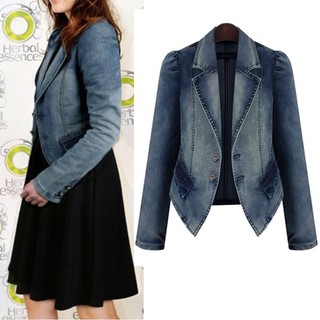 women's denim suit jackets