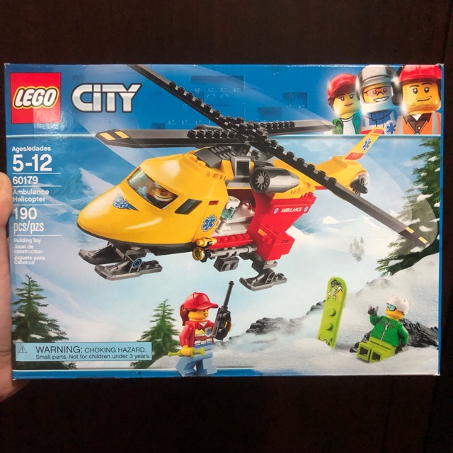 lego city ambulance helicopter 60179 building kit