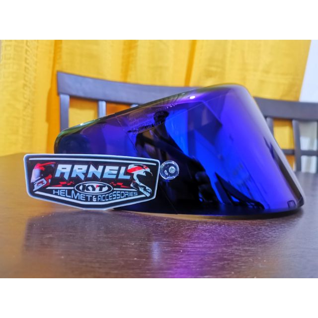 visor kyt tt course iridium blue