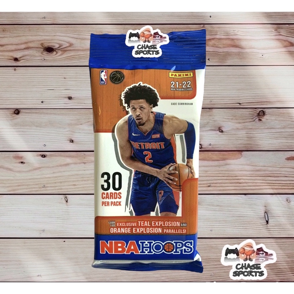 202122 Panini NBA Hoops Fat Pack Cello Pack Basketball NBA Cards (2021