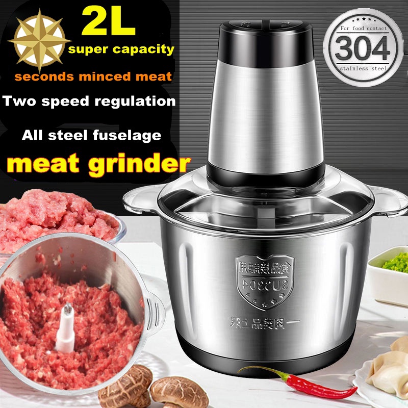 Meat Grinder Electric 2L Food Processor Multifunctional Mincer