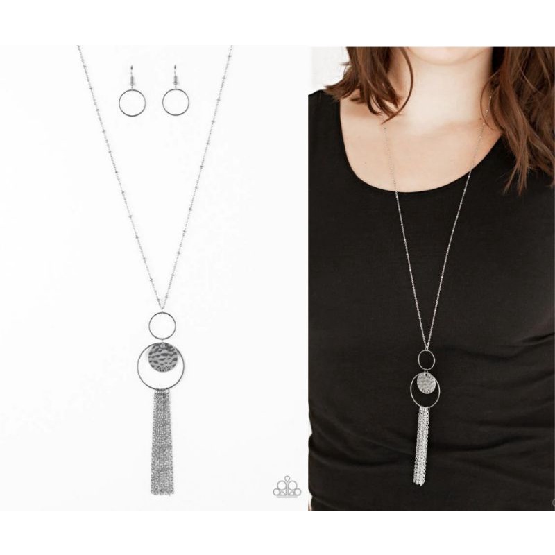 Paparazzi Faith Silver Necklace Set Shopee Philippines