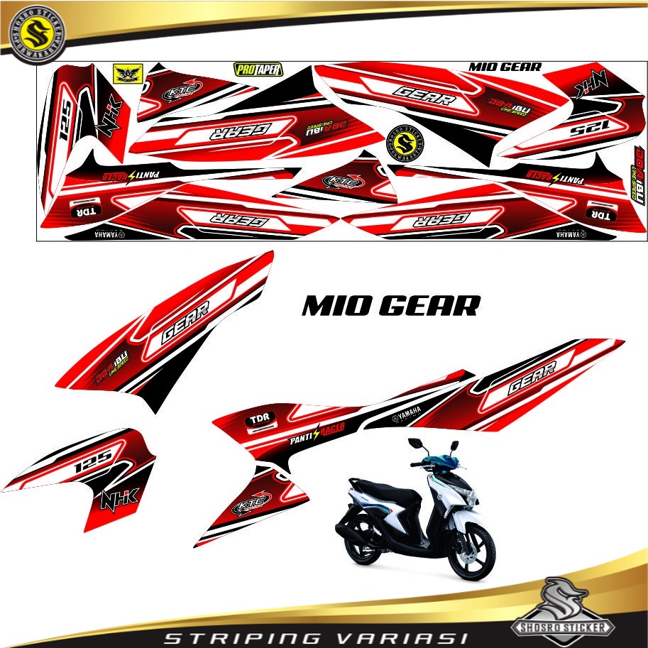 Striping STRIPING MIO GEAR Variation For MOTOR GEAR