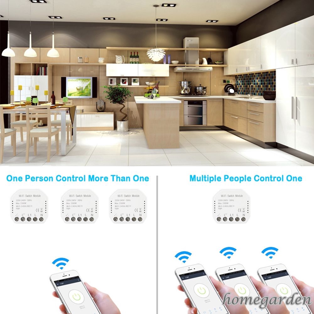 Wifi Smart Light Switch Automation Module Smart Life/Tuya ...