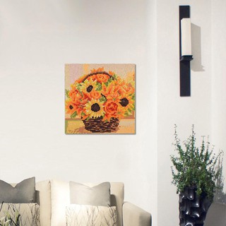FY 5D DIY Full Drill Square Diamond Painting Flowers Cross Stitch Embroidery #4