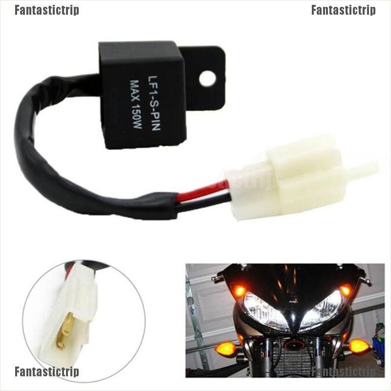 2x Motorcycle 2 Pin LED Turn Light Flasher Blinker Relay Signal Rate Controller