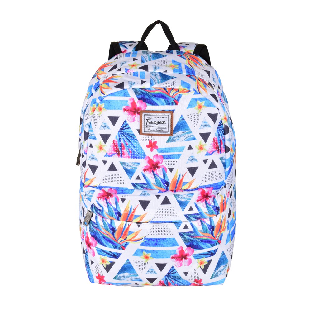 Transgear 365 Backpack (White-Triangles) | Shopee Philippines
