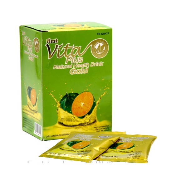 First Vita Plus Gold Dalandan Natural Health Drink 25g x 20s Shopee
