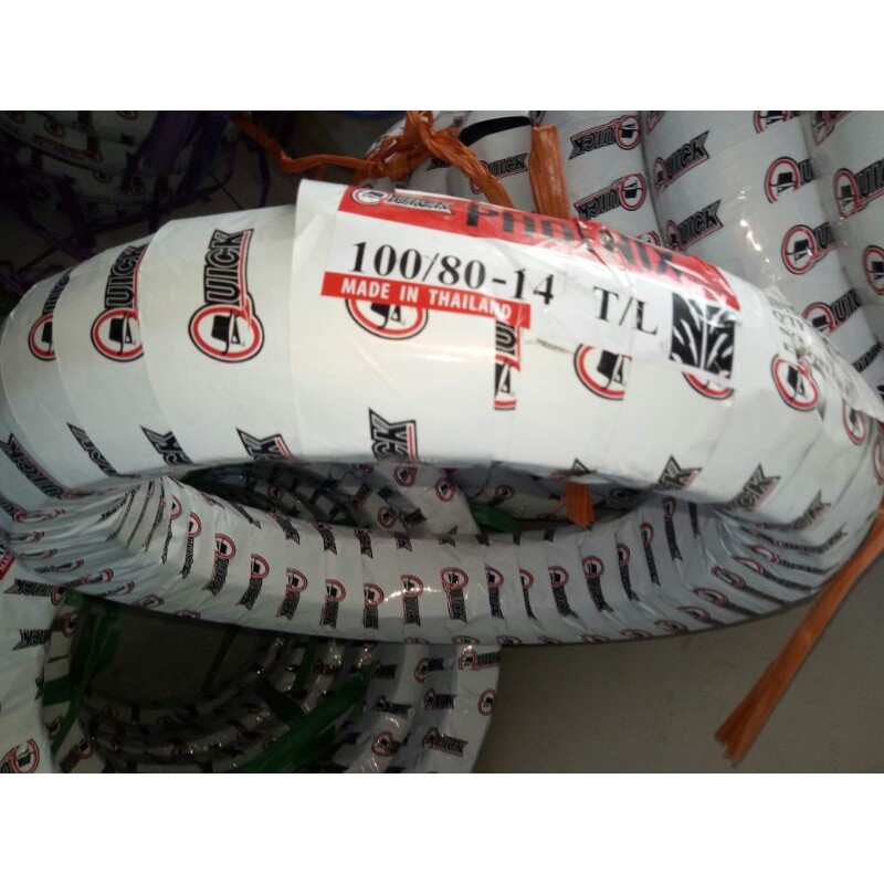 Quick Tubeless 100/80/14 with Free Pito and Tire sealant Made in