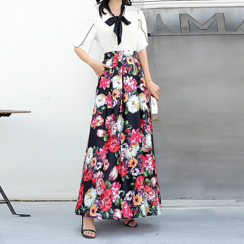 ladies summer maxi skirts