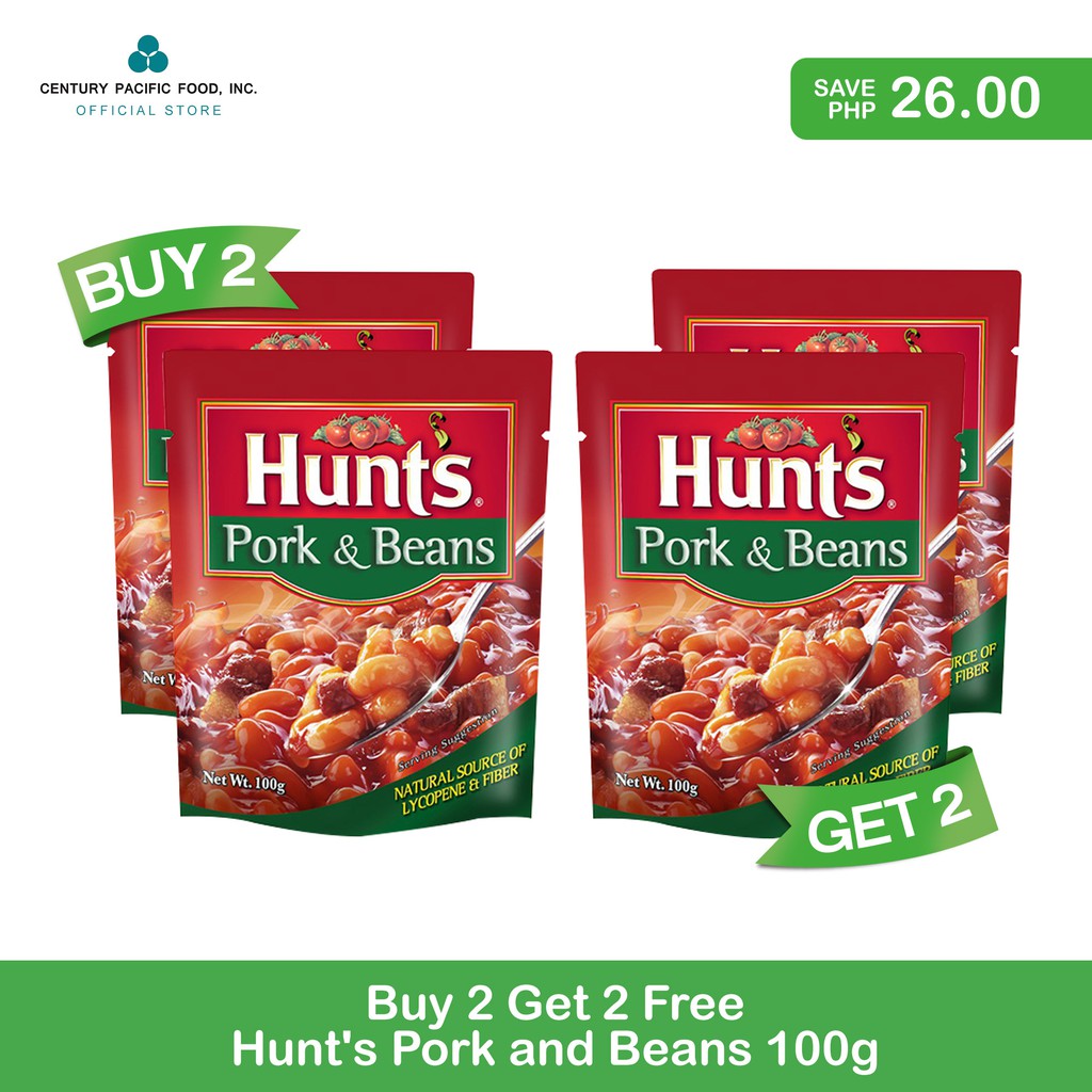Hunt's Pork and Beans 100g Pack of 4 Shopee Philippines