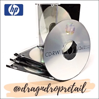 HP CD-RW CDRW CD RW 12X 700MB Rewritable Blank Disc with Slim Jewel Case (1 pc)