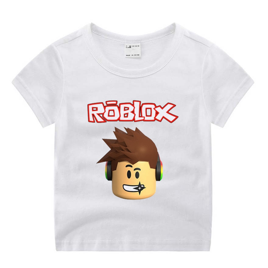 Baby Boy Girl Roblox Cute Print Clothes Children Funny T Shirt Round Neck Cotton Children Birthday Shopee Philippines - girl roblox cute shirt