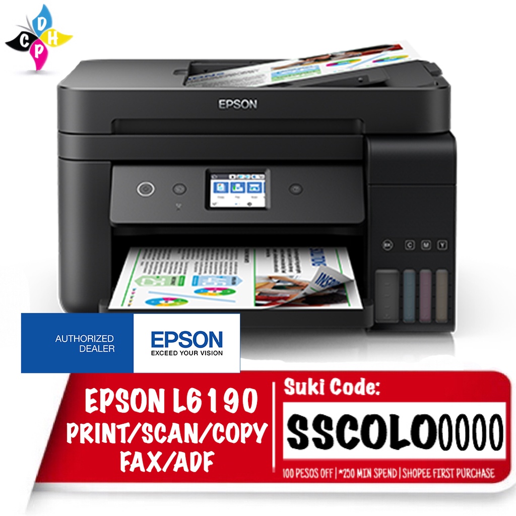 Epson L6190 WiFi Duplex All-in-One Ink Tank Printer with ADF | Shopee ...