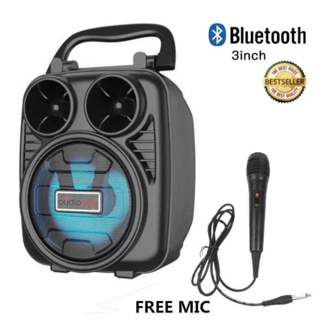 118 Mini Portable Wireless Bluetooth Karaoke Speaker with FREE MICROPHONE #8