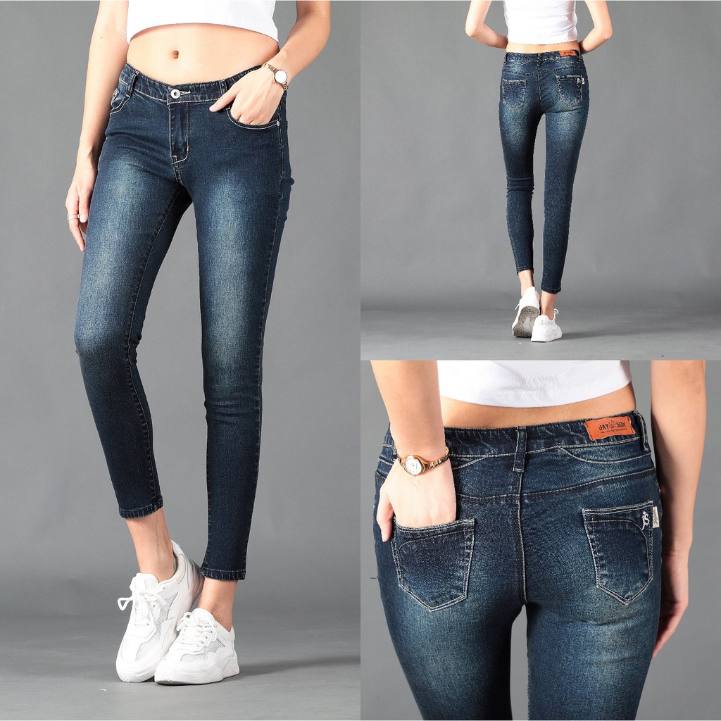 Womens Highquality Vintage Jeans Low Waist Pants *2119* | Shopee ...