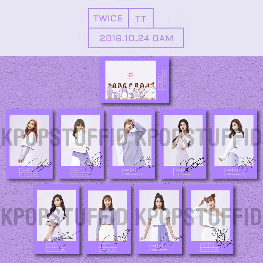 Hayu Hayu Ready Hayu 93 D005 Polaroid Kpop Twice Era Tt Version Ttd All Member Shopee Philippines