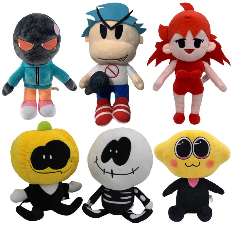 Friday Night Funkin Plush Toy Boyfriend Whitty Spooky Month Skid and ...