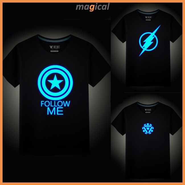 avengers glow in dark t shirt