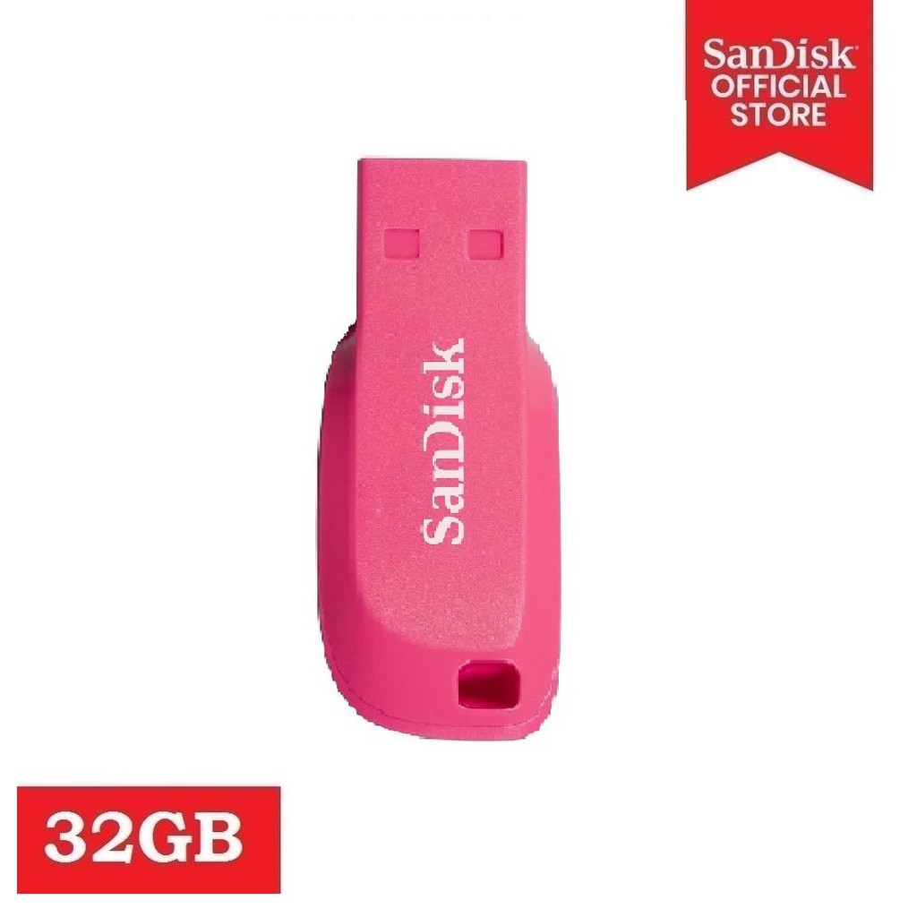 SanDisk 32GB Cruzer Blade USB 2.0 Flash Drive Pink 