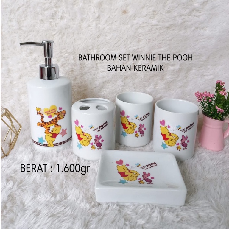 Bathroom SET WINNIE THE POOH / BATHROOM SET Poh / BATHROOM WINNIE Tea Poh / Pohooom Poh / Pohoom