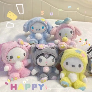 NEW Sanrio Cute Cinnamoroll Kuromi HelloKitty Pochacco Mymelody Plush Toys Stuffed Dolls Gift For Kids Home Decor