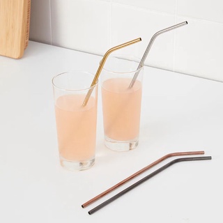 IKEA® UPPSLUKAD Drinking straws/cleaning brush, stainless steel/multicolor #3